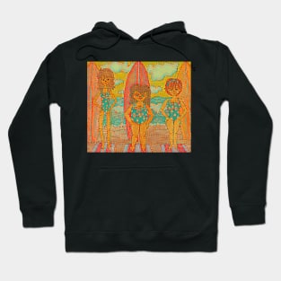 Surf Betties in Mosaic Abstract Print Hoodie